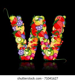 Fruit letter for your design. See others in my gallery