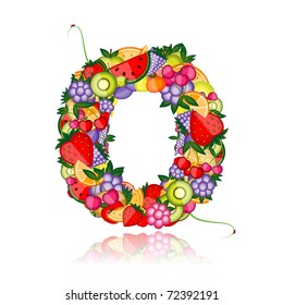 Fruit letter for your design. See others in my gallery