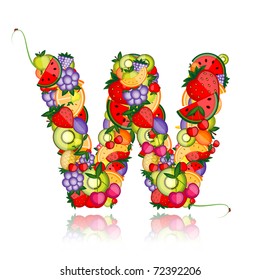 Fruit letter for your design. See others in my gallery