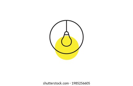 fruit light lamp interior logo symbol vector icon design illustration graphic