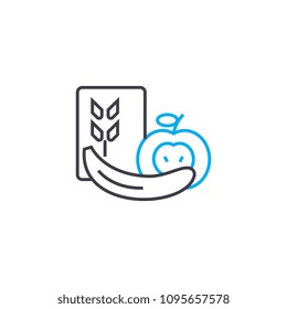Fruit linear icon concept. Fruit line vector sign, symbol, illustration.