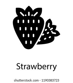 Fruit with little leaves is strawberry 