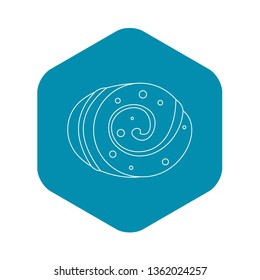 Fruit loaf icon. Outline illustration of fruit loaf vector icon for web