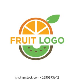 Fruit logo concept in vector