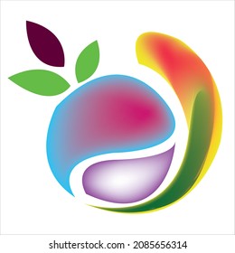 fruit logo design of company.fruit vector art illustration.fresh fruit icon graphic.template fruit