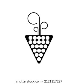 fruit logo design, grape, wine, healthy food