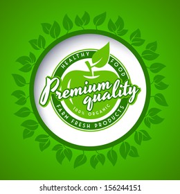 fruit logo eco health promotion round eco green seal seal of healthy healthful natural ranch fresh aliment fruit logo eco health promotion peasant tree segments crop nature product production ranch na