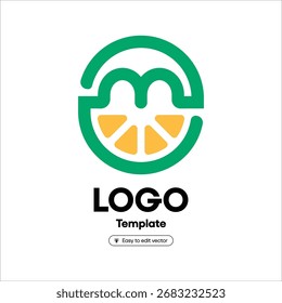 Fruchtlogo auf transparentem Hintergrund