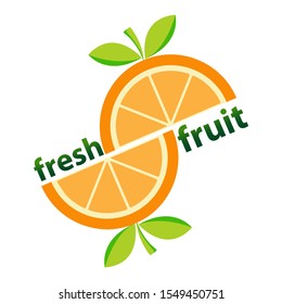 Fruit Logo Vector Illustration Design with White Background