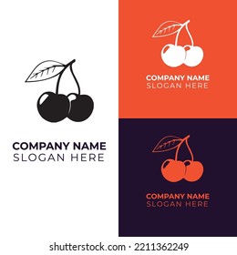 Fruit logo vector illustration design 