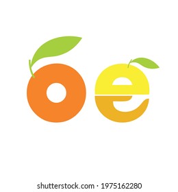 Fruit logo, vector sign. Design element.