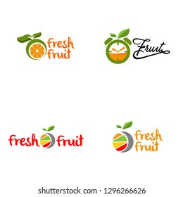 Juicy Fruity Smoothie Logo Juice Shop Stock Vector (Royalty Free ...