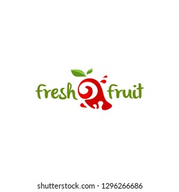 Fruit Logos Template Stock Vector (Royalty Free) 1296266686 | Shutterstock