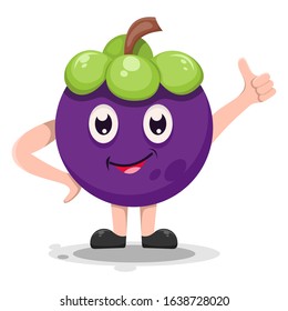 fruit mangiest mascot cartoon vector