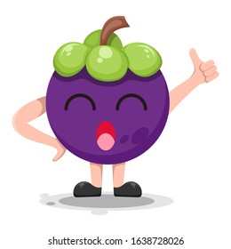 fruit mangiest mascot cartoon vector