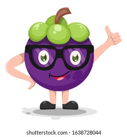 fruit mangiest mascot cartoon vector