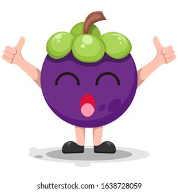fruit mangiest mascot cartoon vector