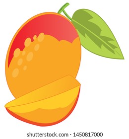 Fruit mango on white background 