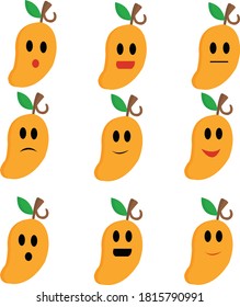  fruit mango
Various feelings vector