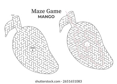 labirinto de frutas desafios jogo crianças atividades manga forma livro design de interiores