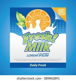 fruit and milk label
