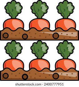 fruit nursery concept, shelving or racking farming vector icon design, Shrubs and Trees symbol, Plants and Flowers sign, Landscaping and Garden Tools stock illustration