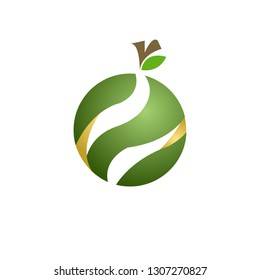 fruit on white background