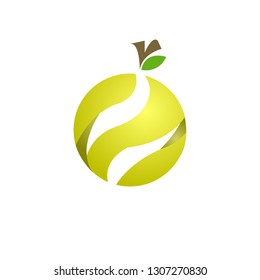 fruit on white background