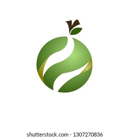 fruit on white background