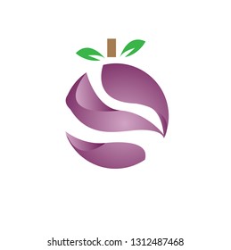 fruit on white background