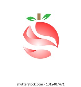 fruit on white background