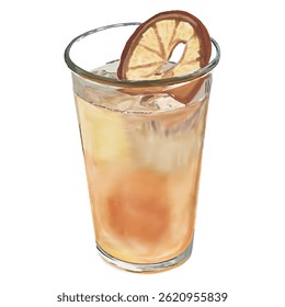 Fruit orange ade juice soda dessert