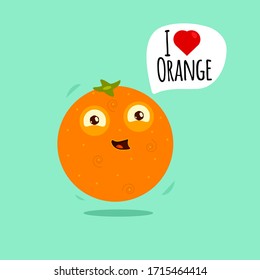 Fruit orange fun showing your personality