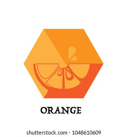 fruit orange graphic element design key visual icon symbol 