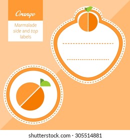 Fruit, orange label graphic