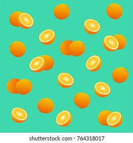 fruit oranges vector background