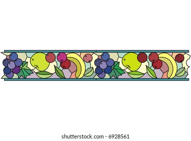 Fruit ornament, can be easily repeated as many times as you want