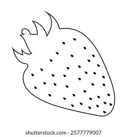 Fruit Outline Illustration for Coloring Books