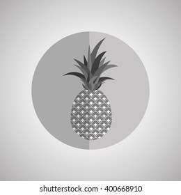 fruit over circle  design, vector illustration
