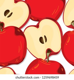fruit pattern background graphic apple
