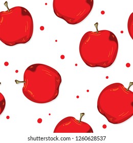 fruit pattern background graphic apple