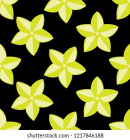 fruit pattern background graphic Carambola