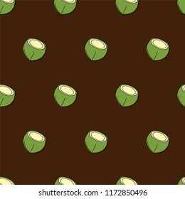 fruit pattern background graphic coconut