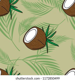fruit pattern background graphic coconut