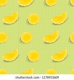 fruit pattern background graphic lemon