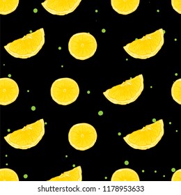 fruit pattern background graphic lemon