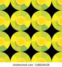 fruit pattern background graphic lemon