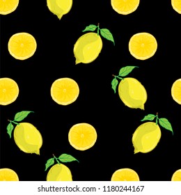 fruit pattern background graphic lemon