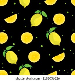fruit pattern background graphic lemon