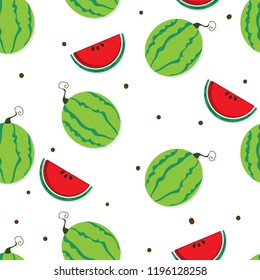 fruit pattern background graphic watermelon